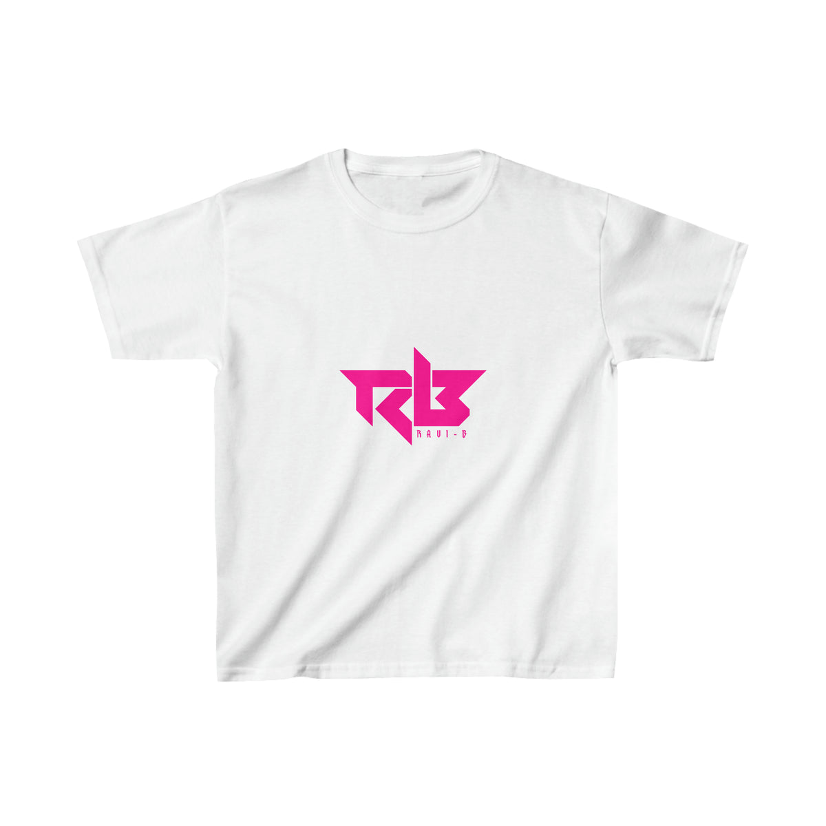 Pink Ravi B Logo Kids Heavy Cotton™ Tee