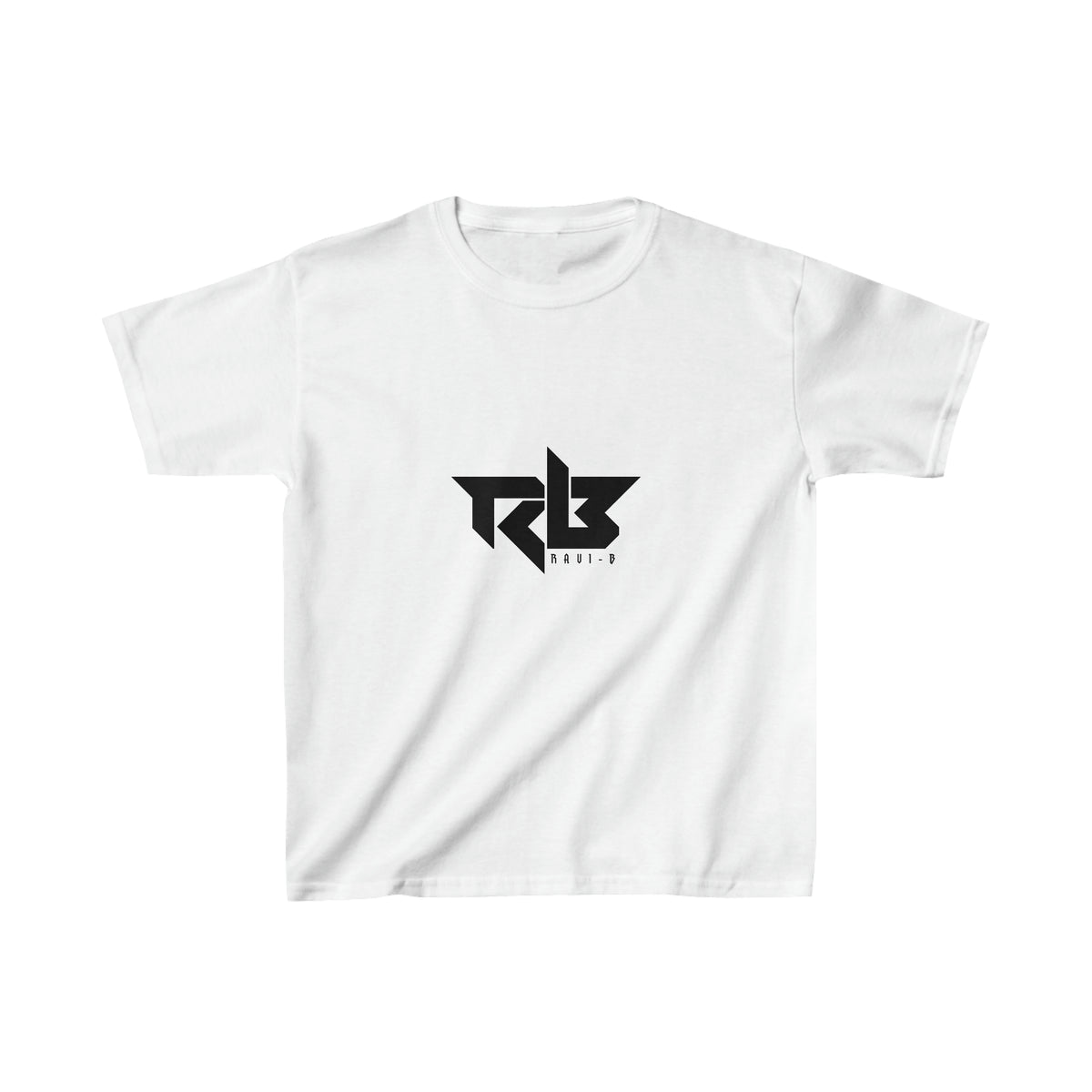 Ravi B Black Logo Kids Heavy Cotton™ Tee